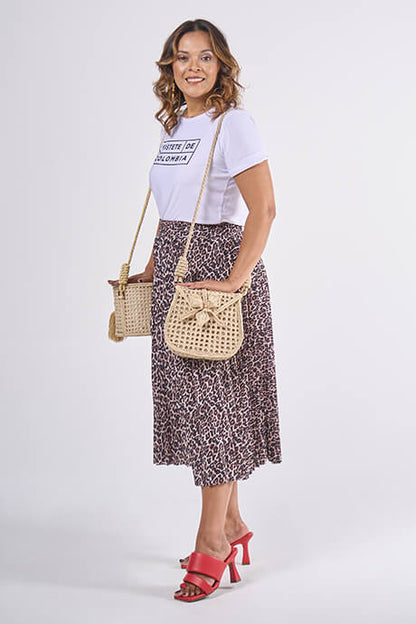 Falda Leopardo